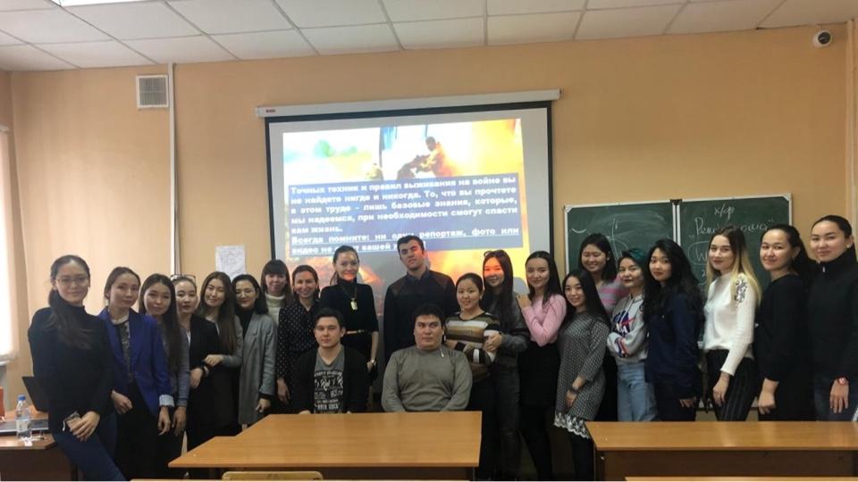 Студенты кафедры "Печати и издательского дела" встретились с военным журналистом
