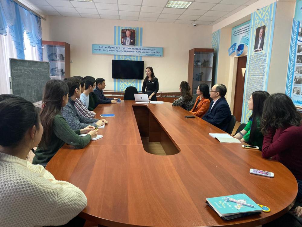 Телерадио және қоғаммен байланыс кафедрасында «Қазақстанның бұқаралық ақпарат құралындағы ақпараттық технологиялар» атты семинар өтті