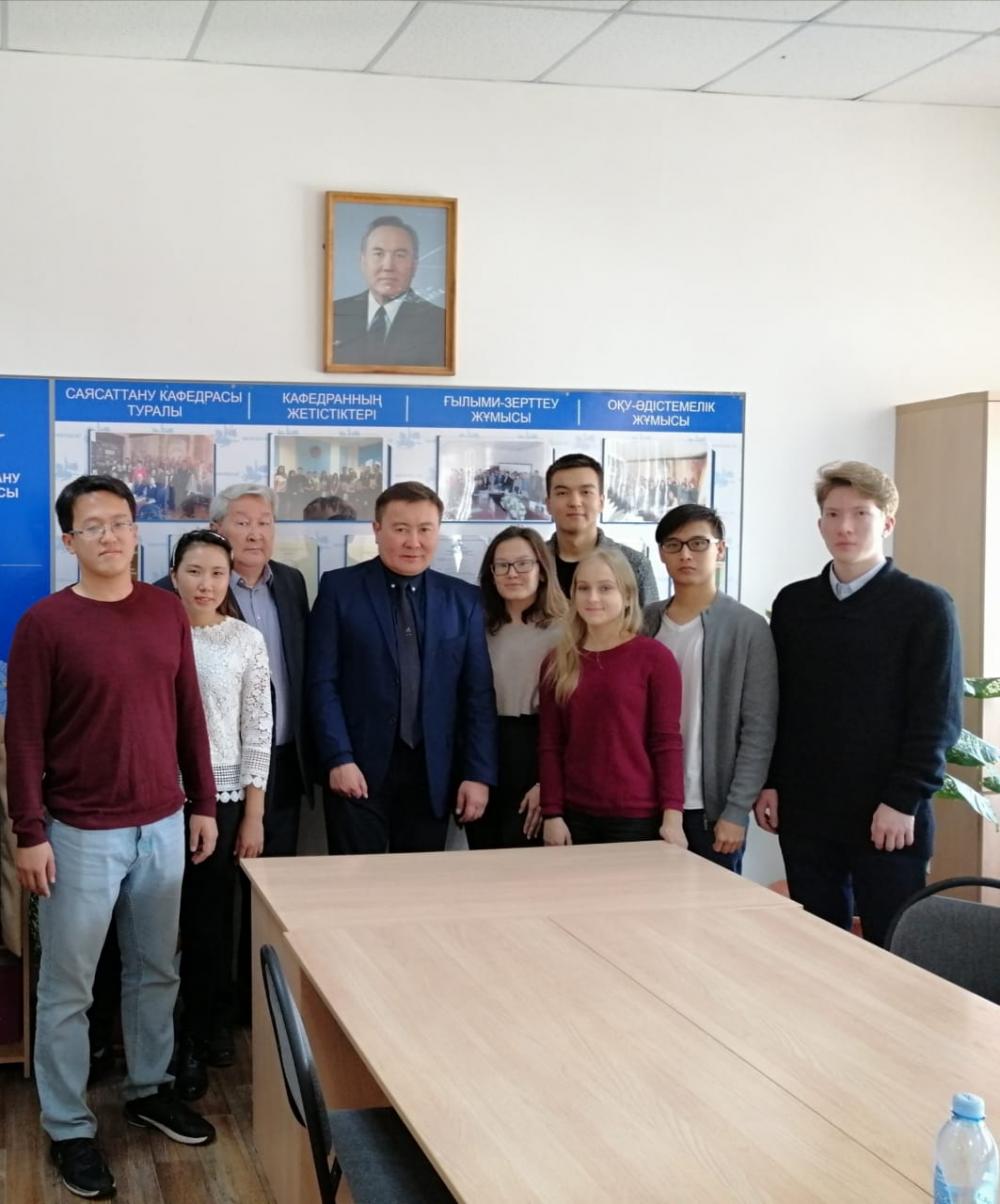 встреча студентов и преподавателей с Директором  «Служба центральных коммуникаций» при Президенте Республики Казахстан